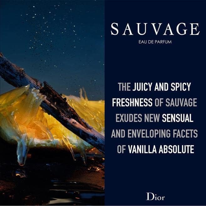 Christian Dior I0093029 Sauvage Eau De Parfum Spray For Men, 100 ml