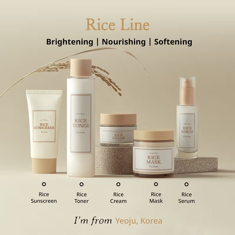 I'm From Rice Mask - Brightening & Gentle Exfoliating Korean Face Mask, Minimizes Enlarged Pores (110g)